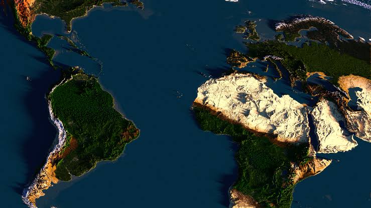 Carte du monde de Redstonia